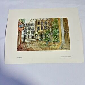 1984 New Orleans Pirates Alley Signed/Numbered Litho Artist‎ Lucretia Restrepo